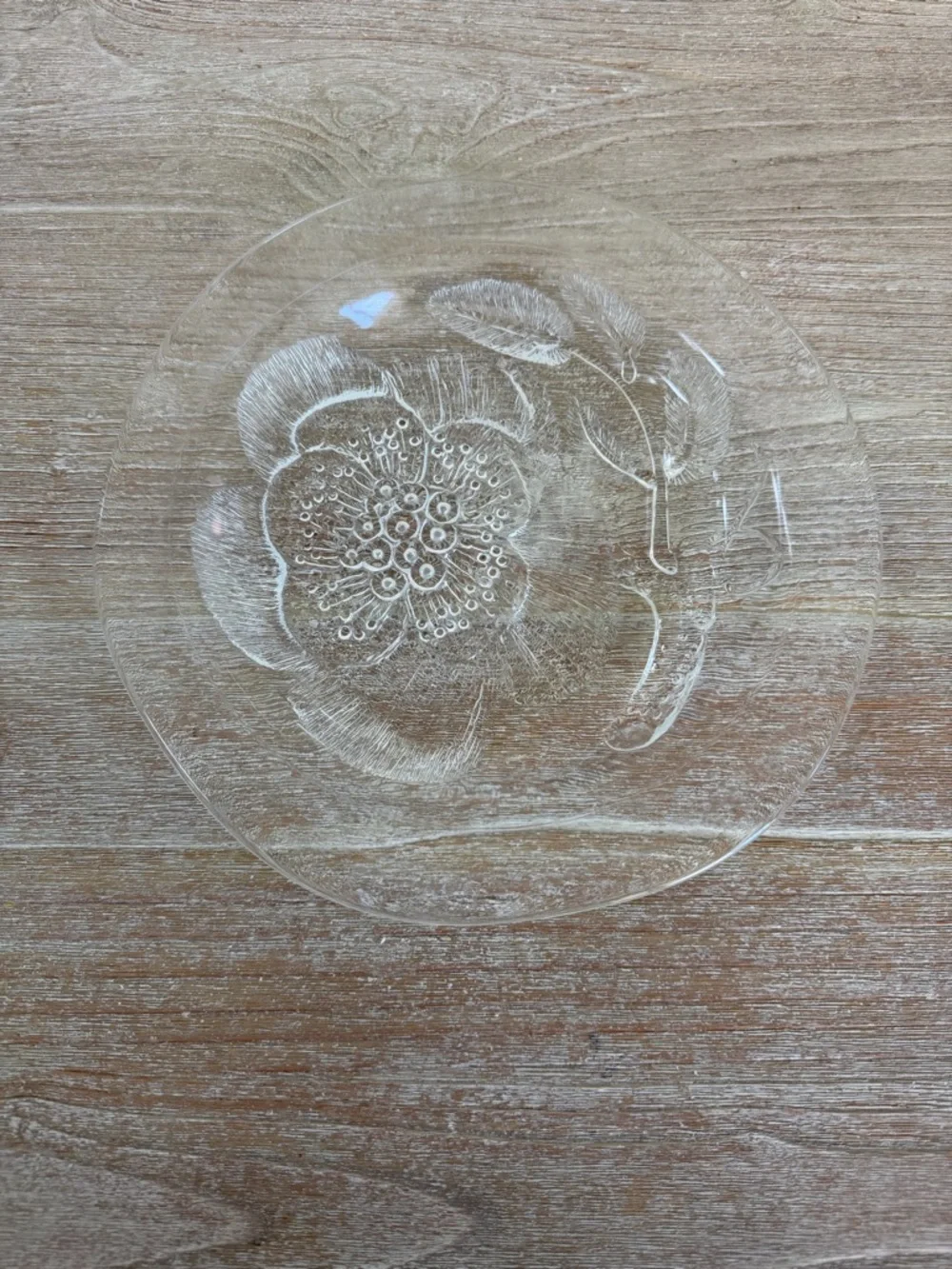 🌱 Vintage 70s Arabia Finland PEONY Oiva Toikka Glassware Large 10” Plate Retro